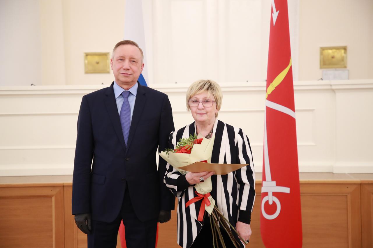 Ирина Соколова удостоена премии Правительства Санкт‑Петербурга в области культуры и искусства.